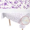 Wachstuch Tischdecke abwaschbar Wachstischdecke Violetta Lila Gartentischdecke Outdoor Indoor