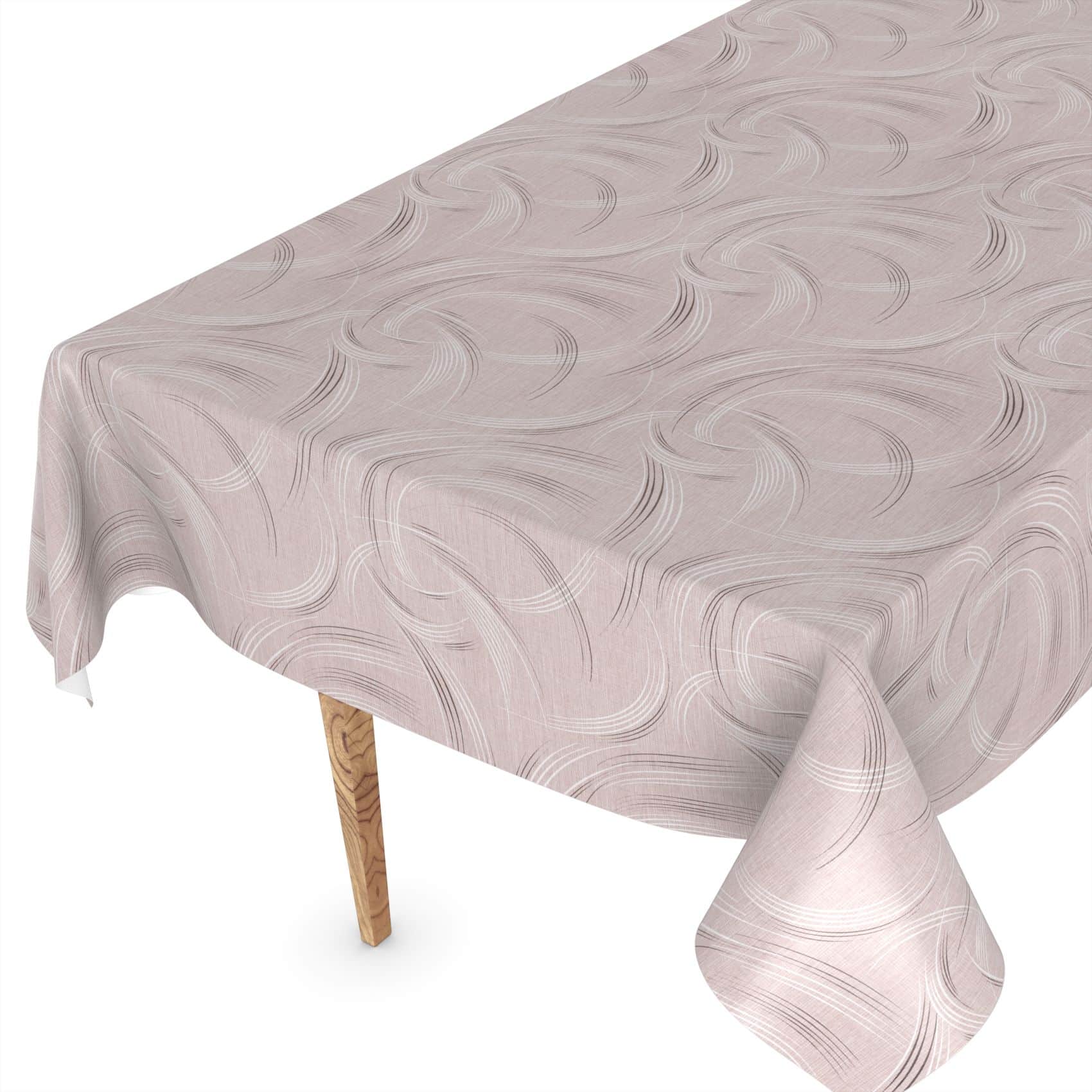 ANRO Tischdecke Wachstuchtischdecke Gartentischdecke Wachstischdecke (Einzelstück 1-tlg), Glatt 140x140cm wasserabweisend