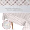Wachstuch Tischdecke abwaschbar Wachstischdecke Meterware Pixel Karo Beige Outdoor Tischdecke Gartentischdecke