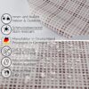 Wachstuch Tischdecke abwaschbar Wachstischdecke Meterware Pixel Karo Beige Outdoor Tischdecke Gartentischdecke