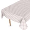 Wachstuch Tischdecke abwaschbar Wachstischdecke Meterware Pixel Karo Beige Outdoor Tischdecke Gartentischdecke