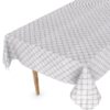 Wachstuch Tischdecke abwaschbar Wachstischdecke Meterware Pixel Karo Grau Outdoor Tischdecke Gartentischdecke