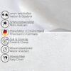 Wachstuch Tischdecke abwaschbar Wachstischdecke Meterware Weiß Blumen Reliefdruck Outdoor Tischdecke Gartentischdecke