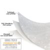 Wachstuch Tischdecke abwaschbar Wachstischdecke Meterware Weiß Blumen Reliefdruck Outdoor Tischdecke Gartentischdecke