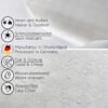 Wachstuch Tischdecke abwaschbar Wachstischdecke Meterware Karo Quadrat Weiß Outdoor Tischdecke Gartentischdecke