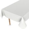Wachstuch Tischdecke abwaschbar Wachstischdecke Meterware Karo Quadrat Weiß Outdoor Tischdecke Gartentischdecke