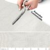 Weichschaummatte Badematte rutschfest Badvorleger Meterware Antirutschmatte Uni Weiß 65cm Breite