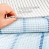 Weichschaummatte Badematte rutschfest Badvorleger Meterware Antirutschmatte Teppich Blau/Braun/Grün 65cm Breite