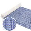 Badematte Weichschaummatte Leinenoptik Blau Breite 65cm Badvorleger Meterware