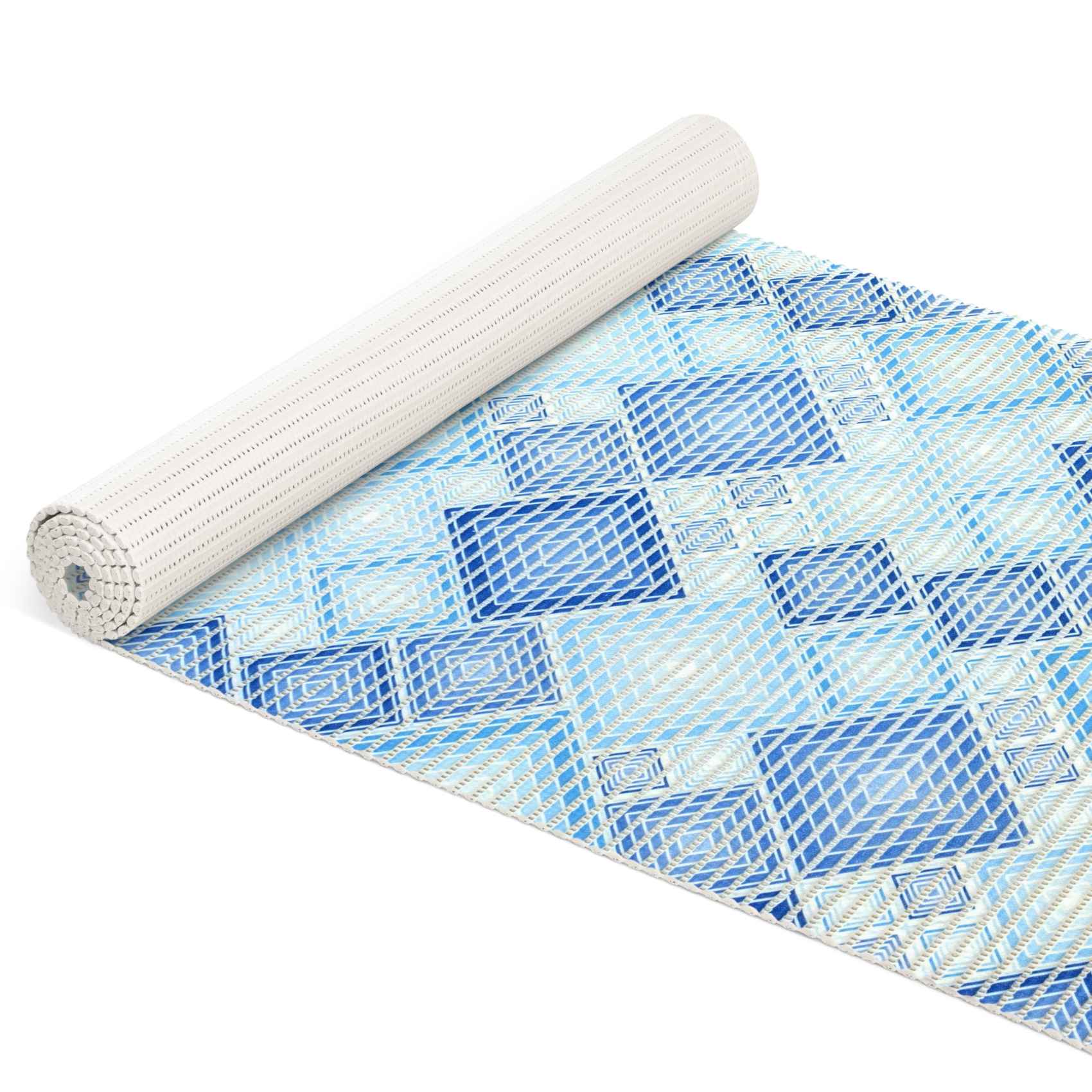 ANRO Schaum-Badematte Antirutschmatte Weichschaummatte Badezimmer Entspannung, Höhe 5 mm, wasserdurchlässig, pflegeleicht, Rillen, rutschhemmend, Drainage Effekt, strapazierfähig, Praktisch, Weich, Rutschhemmend, Schnelltrockend, mit Drainagelöchern, Rutschfest, Modern, PVC, Eckig, Geprägt