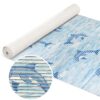 Badematte aus Meterware Delfine Maritim Blau Breite 80cm Weichschaummatte Badvorleger