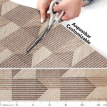 Weichschaummatte Badematte rutschfest Badvorleger Meterware Antirutschmatte 3D Holz Braun/Grau 65cm Breite