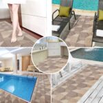 Weichschaummatte Badematte rutschfest Badvorleger Meterware Antirutschmatte 3D Holz Braun/Grau 65cm Breite