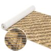 Badematte Weichschaummatte Badeteppich Geflecht Optik Beige 65cm Breite Badläufer