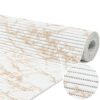 Weichschaummatte Badematte rutschfest Badvorleger Meterware Antirutschmatte Marmor Blau/Beige/Braun/Grau 65cm Breite – Marmor Beige, 100x65cm