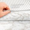 Weichschaummatte Badematte rutschfest Badvorleger Meterware Antirutschmatte Marmor Braun 130cm Breite