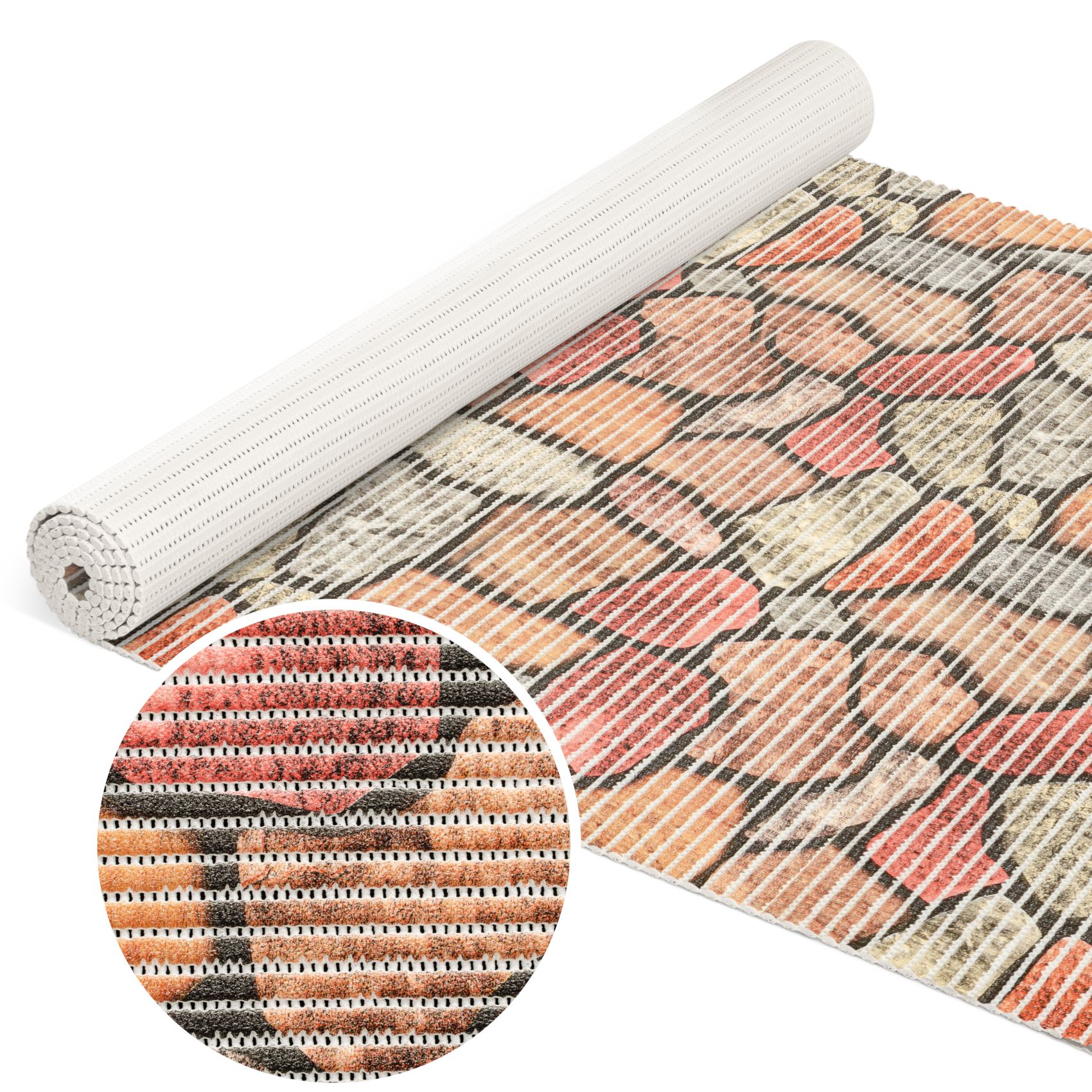ANRO Schaum-Badematte Antirutschmatte Weichschaummatte Badezimmer Entspannung, Höhe 5 mm, wasserdurchlässig, pflegeleicht, Rillen, rutschhemmend, Drainage Effekt, strapazierfähig, Praktisch, Weich, Rutschhemmend, Schnelltrockend, mit Drainagelöchern, Rutschfest, Modern, PVC, Eckig, Geprägt
