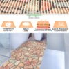 Weichschaummatte Badematte Steine Mosaik mehrfarbig Breite 65cm Meterware