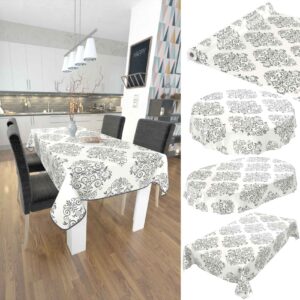 Wachstuch Tischdecke abwaschbar Wachstischdecke Gartentischdecke Ornament Beige Meterware