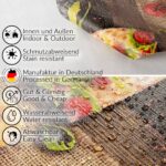 Wachstuch Wachstuchtischdecke Pizza Schwarz abwaschbar