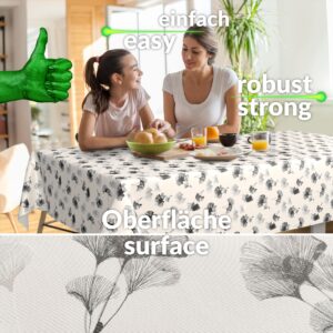 Wachstuch Tischdecke abwaschbar Wachstischdecke Meterware Mohnblumen SW Outdoor Tischdecke Gartentischdecke