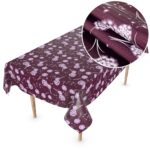 Wachstuch Tischdecke abwaschbar Wachstischdecke Meterware Pusteblume Bordeaux Outdoor Tischdecke Gartentischdecke