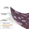 Wachstuch Tischdecke abwaschbar Wachstischdecke Meterware Pusteblume Bordeaux Outdoor Tischdecke Gartentischdecke