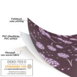 Wachstuch Tischdecke abwaschbar Wachstischdecke Meterware Pusteblume Bordeaux Outdoor Tischdecke Gartentischdecke