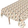 Wachstuch Tischdecke abwaschbar Wachstischdecke Meterware Kunst Outdoor Tischdecke Gartentischdecke – 90x130cm, Schnittkante