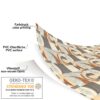 Wachstuch Tischdecke abwaschbar Wachstischdecke Meterware Kunst Outdoor Tischdecke Gartentischdecke – 90x130cm, Schnittkante