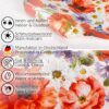 Wachstuch Tischdecke abwaschbar Wachstischdecke Meterware Mohnblumen Outdoor Tischdecke Gartentischdecke