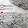 Wachstuch Tischdecke abwaschbar pflegeleicht Wachstuchtischdecke Modern Fliesenoptik Anthrazit