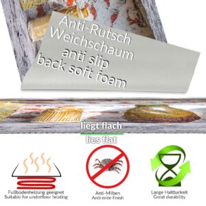 Teppichläufer Küchenläufer isolierend Boden Läufer abwaschbar Textil + PVC rutschfest Rustikal Krug Karaffe Kanne Mehrfarbig 50cm Breit