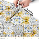 Teppich Küchenläufer Teppichläufer Läufer Flur abwischbar PVC Mirza Ravello Mehrfarbig 48cm Breit