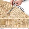 Teppich Küchenläufer Teppichläufer Läufer Flur abwischbar PVC Mirza Vimini Beige 48cm Breit – 100x48cm