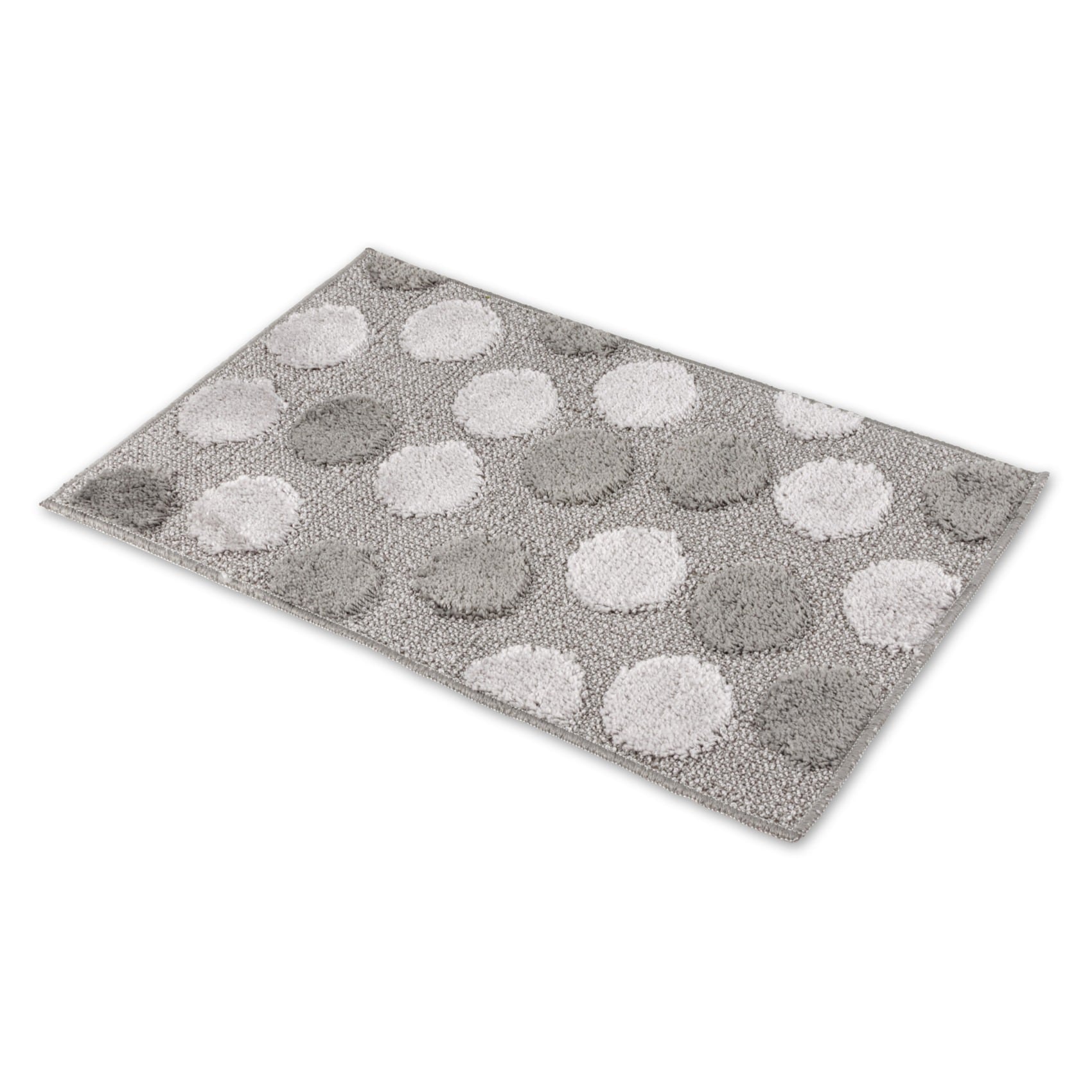 ANRO Badematte Bodenmatte LEA Badteppich, Höhe 8 mm, pflegeleicht, wasserundurchlässig, strapazierfähig, rutschfest, schmutzabweisend, Polypropylen (PP), Eckig, Textil