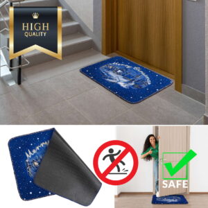 Weihnachtsteppich Weihnachts Fußmatte Wohnzimmer Küche rutschfest Teppich Weihnachten Türmatte 50×80 cm – Merry Christmas