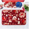Weihnachtsteppich Weihnachts Fußmatte Wohnzimmer Küche rutschfest Teppich Weihnachten Türmatte 50×80 cm – Weihnachtskugel