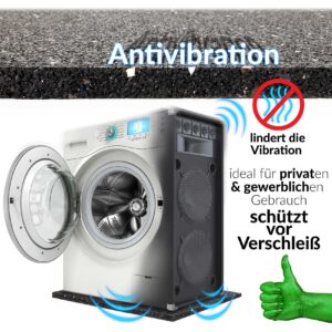 Antivibrationsmatte Bautenschutzmatte Antirutschmatte Gummigranulat Stärke 2cm Stark – 120x80cm / 80x60cm / 60x60cm