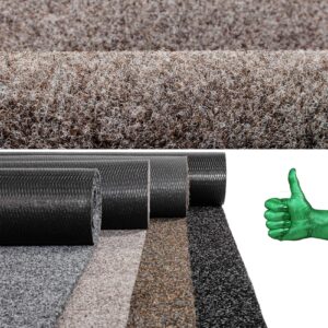 Läufer Flur Schmutzfangmatte Teppich Läufer Außen Innen Eingang POET Breite 100cm Hellbraun