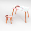 Kinder Hocker und Tisch Set mit Motiv Little Princess Rosa