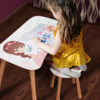 Kinder Hocker und Tisch Set mit Motiv Little Princess Rosa