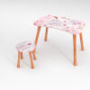 Kinder Hocker und Tisch Set mit Motiv Little Fairy Rosa