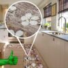 Küchenläufer waschbar Textil + PVC Küchenteppich rutschfest Sprinty Gemme Mehrfarbig 50cm Breit