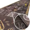 Küchenläufer waschbar Textil + PVC Küchenteppich rutschfest Sprinty Bakery Mehrfarbig 50cm Breit