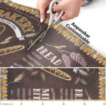Küchenläufer waschbar Textil + PVC Küchenteppich rutschfest Sprinty Bakery Mehrfarbig 50cm Breit