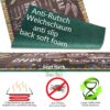 Küchenläufer waschbar Textil + PVC Küchenteppich rutschfest Sprinty Bakery Mehrfarbig 50cm Breit