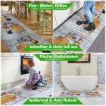Küchenläufer waschbar Textil + PVC Küchenteppich rutschfest Sprinty Cucina New Mehrfarbig 50cm Breit