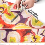 Küchenläufer waschbar Textil + PVC Küchenteppich rutschfest Sprinty Foulard Mehrfarbig 50cm Breit