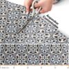 Küchenläufer waschbar Textil + PVC Küchenteppich rutschfest Sprinty Liberty Mehrfarbig 50cm Breit